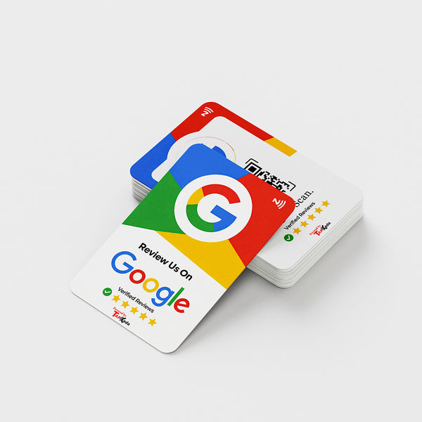 Google Reviews NFC Card + QR