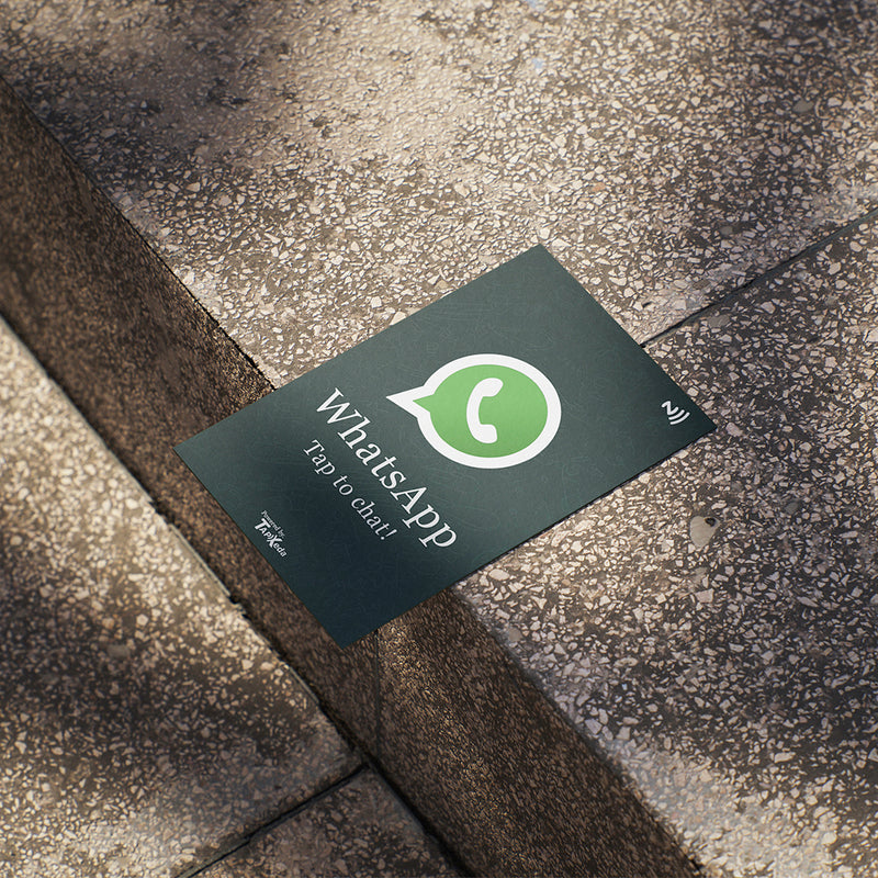 WhatsApp NFC Card + QR