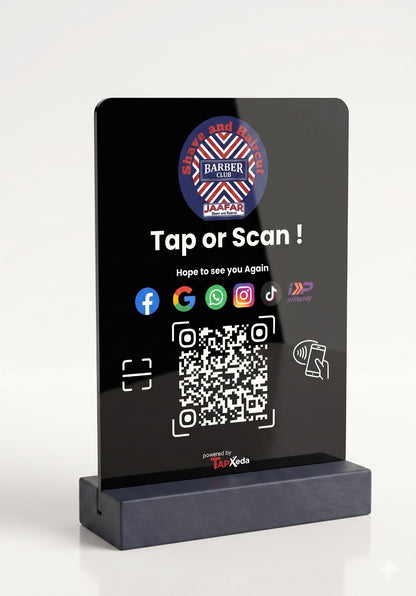Tapkeda Customized NFC Stand A5 + NFC Card Bundle