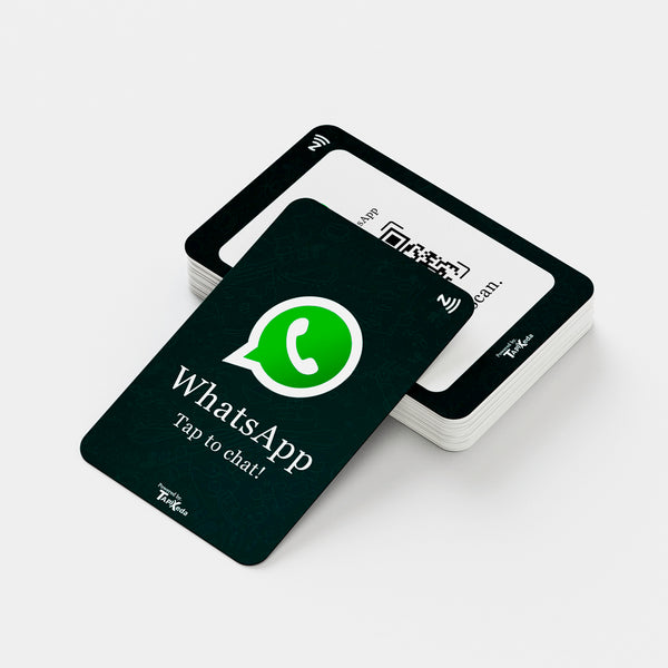 WhatsApp NFC Card + QR